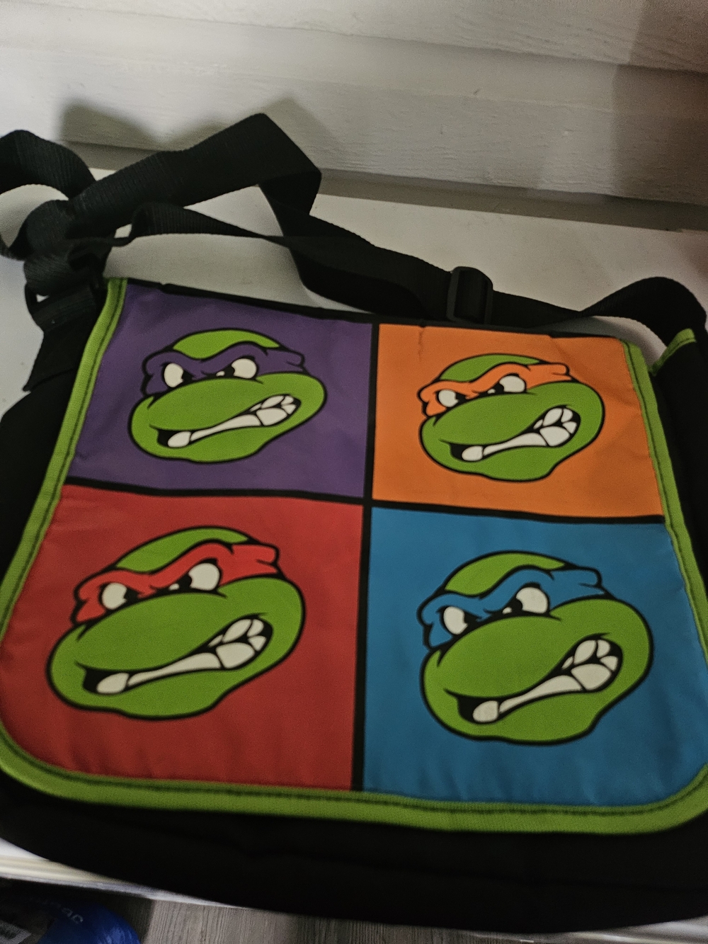 Teenage Mutant Ninja Turtles Colorblock Messenger Bag - Green/Multicolor